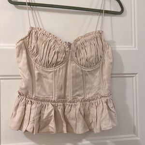 H&M limited edition Brock collection linen corset